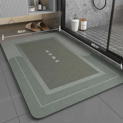 1pc 40*60cm Super Absorbent Floor Mat For Bathroom Non Slip, Fast Drying Soft, Carpet Shower Tub Outdoor Doormat