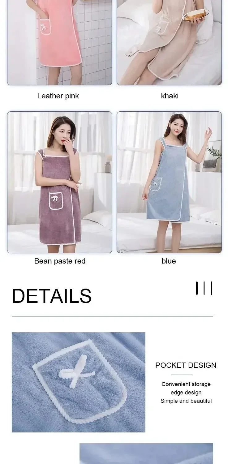 Womens Bath Towels Girls Wearable 135*80Cm Fast Drying Bathing Beach Spa Bathrobes Wash Clothing, Shower Bath And Gym Towel