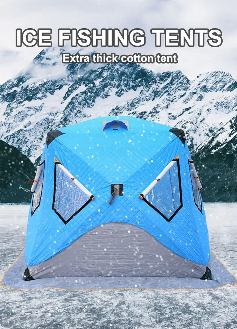Customized Hot-selling High Heat Insulation Winter Outdoor Camping Carp Cube Large Portable Sauna Tent, Custom-made Warm