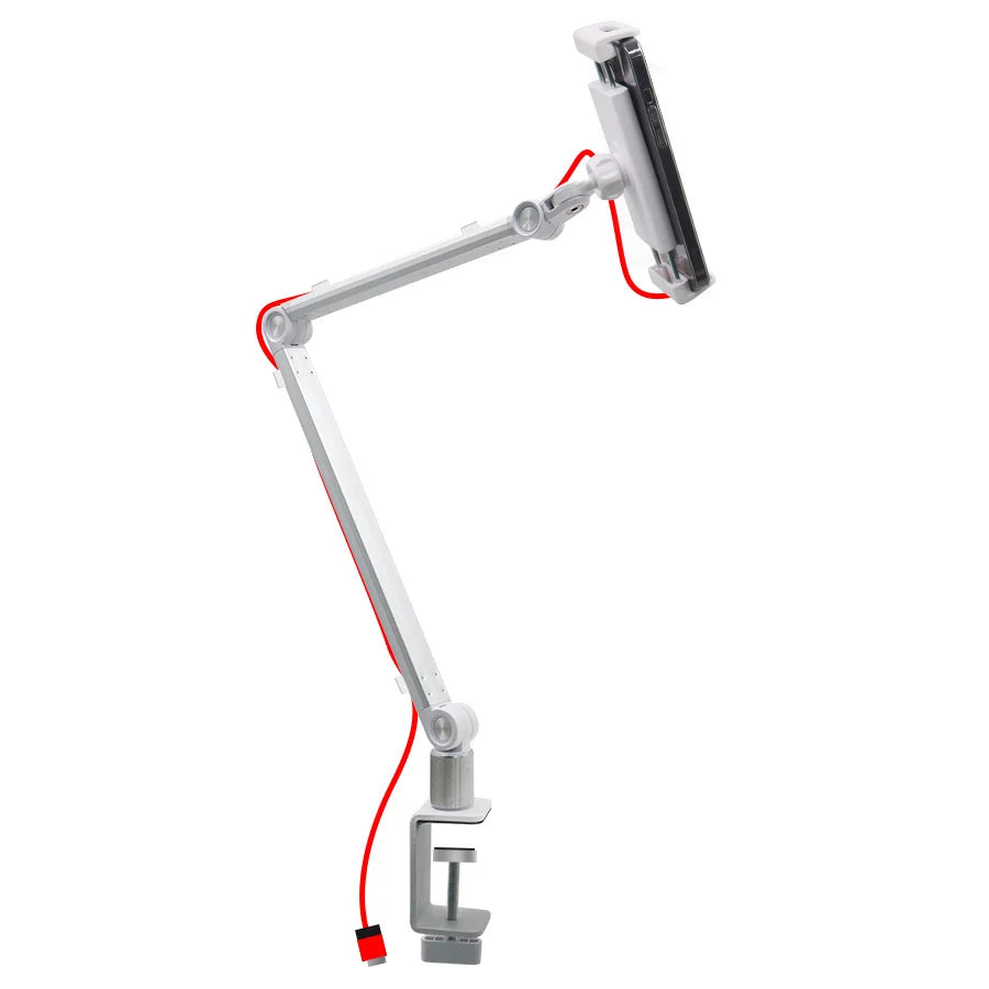 2025 Tablet Stand Holder for Ipad,Portable Monitor Stand Desk Mount for 15.6'' 16'' Screen,Aluminum Long Arm with Rotating