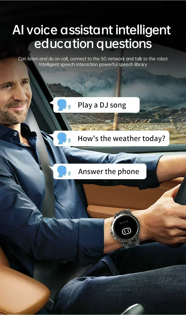 Q85 New 5G Popular Outdoors GPS Tracker Sports Smart Watch WIFI NFC SIM Card HD Video Call Music Player Waterproof Watch Men