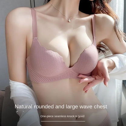 2026 New Push Up Bra for Small Chest  Ultra Thick 6CM Padded No Steel Ring Comfortable & Sexy Lift Lingerie for Flat Chest Women