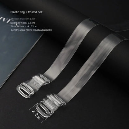 Good Load Bearing Transparent Bra Straps Detachable Anti Slip Underwear Strap Invisible Adjustable Shoulder Strap Evening Dress