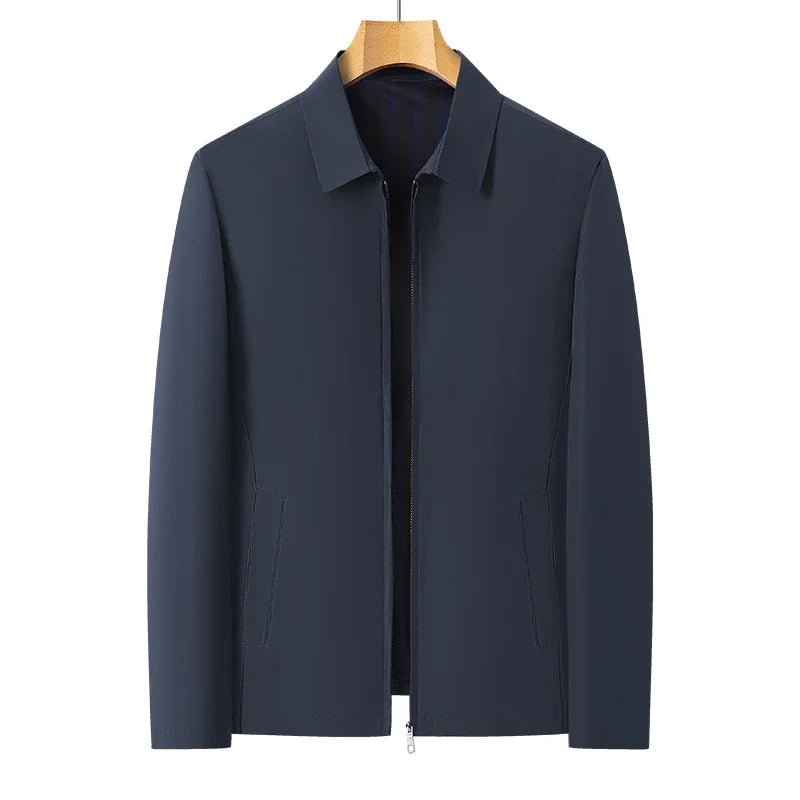 Herr Businessjacka – Smart Casual Kavajtröja med Nedfälld Krage, Vår & Höst, 4 Färger