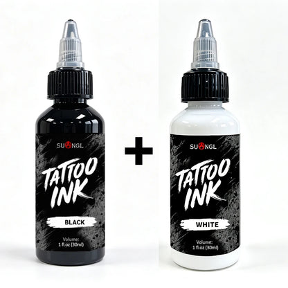SUANGL Tattoo Ink White 60ml Colorant Black White Tattoo Ink High Quality Professional Tattoo Supplies