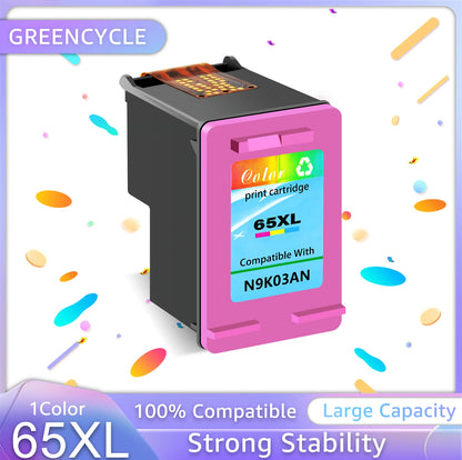 Greencycle 65 65XL Remanufactured Bläckpatron Svart/Färg