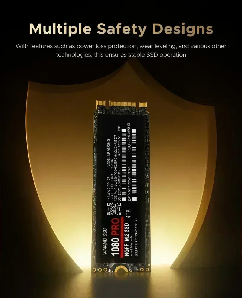 Original M2 2280 NGFF NVME Internal Solid State Drive 500GB 1TB 2TB High Speed Hard Disk Drive For Gaming Desktop Laptop