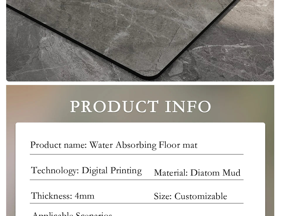 Bathroom Carpet Home Decoration Bath Absorbent Marbling Floor Mat Toilet Rug Doormat Non-slip Foot Mats Alfombra De Baño 양탄자