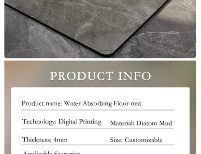Bathroom Carpet Home Decoration Bath Absorbent Marbling Floor Mat Toilet Rug Doormat Non-slip Foot Mats Alfombra De Baño 양탄자