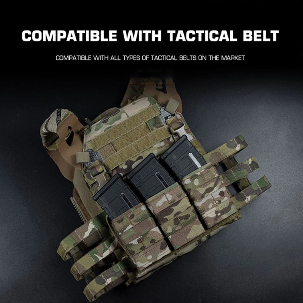 Taktisk FAST 5.56 Trippel Magasinväska Medium för Molle-system