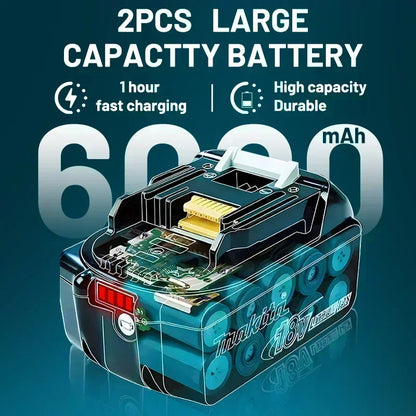 Makita 18V 6.0Ah batteri med laddare för Makita 18V elverktyg
