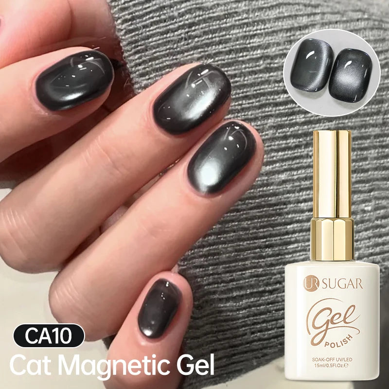 UR SUGAR 15ml Cat Magnetic Gel Nail Polish 30 Colors Semi Permanent Magnetic Gel UV/LED Soak Off Painting Vanrish Design