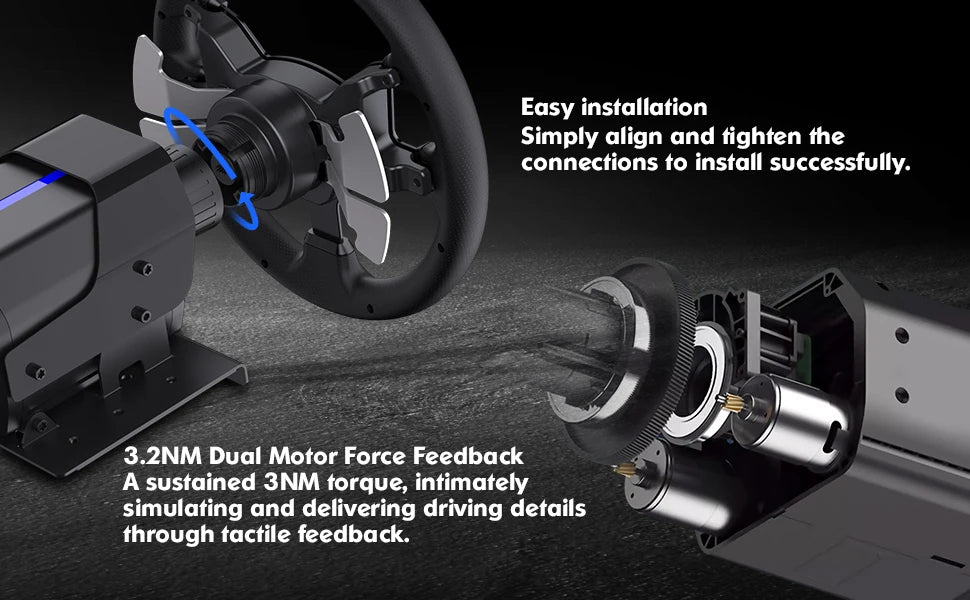 PXN V99 PC Racing Wheel Real Force Feedback Steering Wheel with Pedals Shifter Detachable 270/900 Degree Gaming Wheel