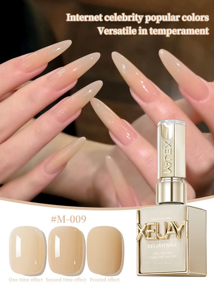XEIJAYI 1Pc 15ML 13Colors to Choose From Pure Nail Polish Gel Nail Add Semi-Permanent Soak Off UV LED Construction Gel Varnish