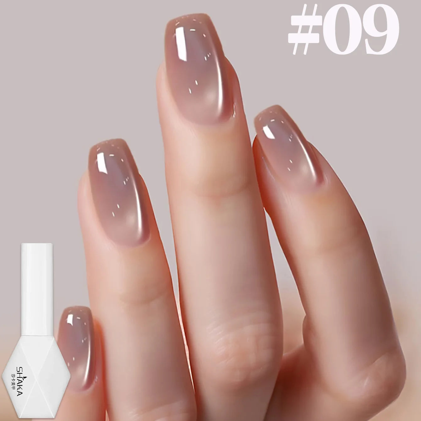 1-12pcs SHAKA Autumn Tanhua Cat Eye Pink Transparent Color Gel Nail Polish 2026 New Simple And Generous Halloween Nail Gel