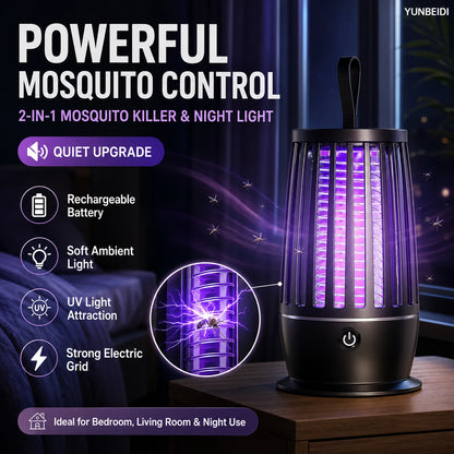 Mosquito Killer Lamp Two-in-one Ultraviolet Mosquito Trap Electric Insect Catcher USB Quiet Night Light Outdoor Mosquito Killer
