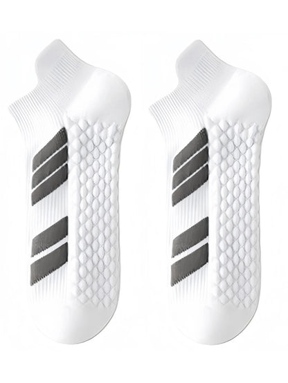 10Pairs Black Low Cut Sports Socks Unisex Breathable Sweat Absorbing Running Basketball Leisure Towel Bottom Socks for Men And W