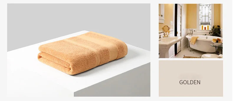 2pcs/Set Cotton Towels For Adults Towel Set Soft Bath Highly Absorbent Face Towel Comfortable Bathroom Shower Bath Towel Set