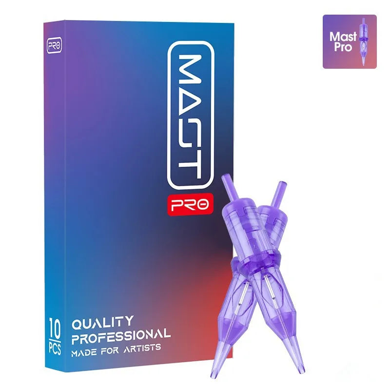 10Pcs Tattoo Cartridge Needles Curved Magnum Disposable Sterilized Safety Needle for Permanent Makeup Tattoo Machine