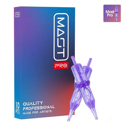 10Pcs Tattoo Cartridge Needles Curved Magnum Disposable Sterilized Safety Needle for Permanent Makeup Tattoo Machine