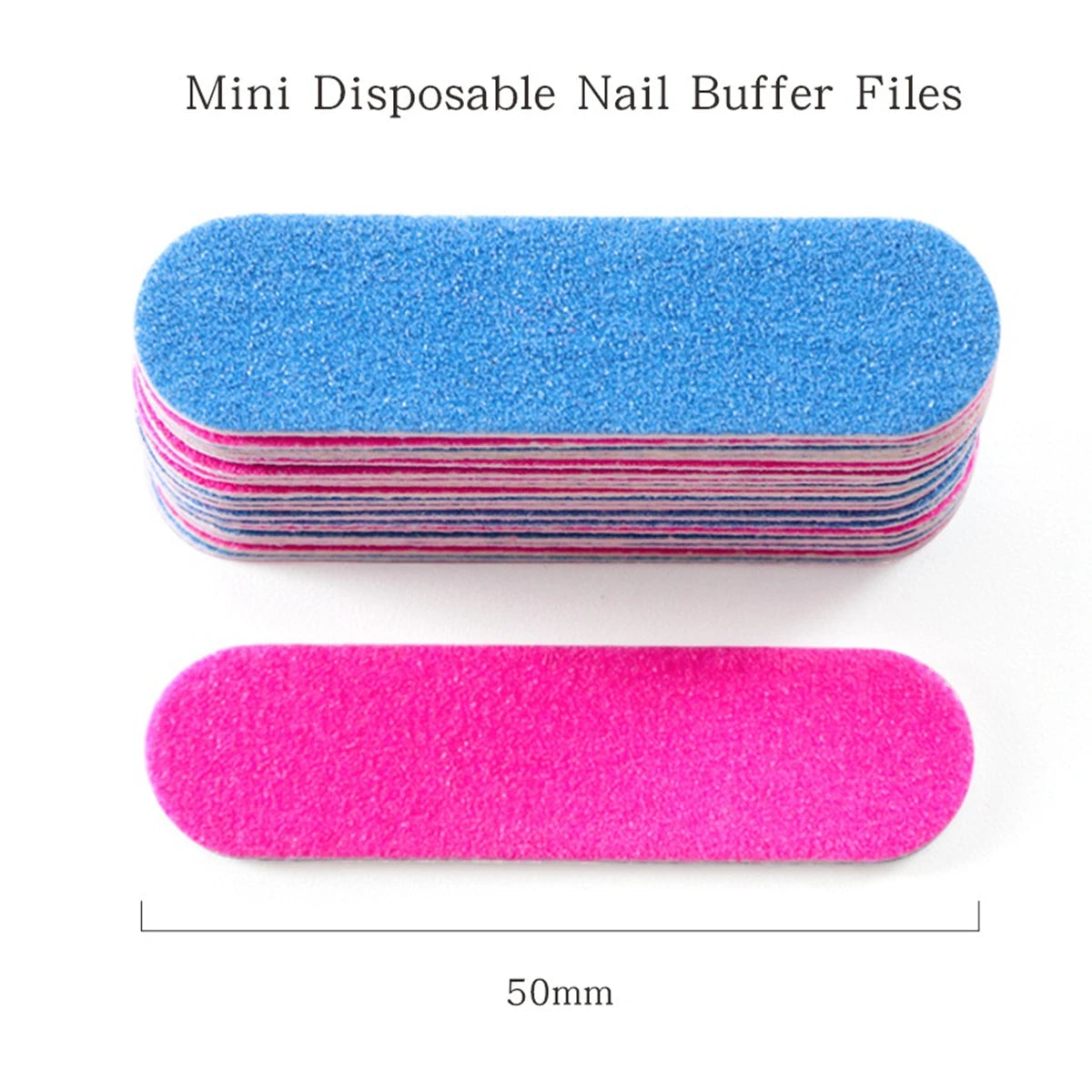 10 to 2000 pcs Disposable Mini Nail Files - Double Sided Emery Boards for Manicure and Pedicure - 180/240 Grit