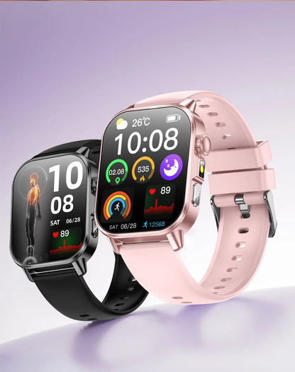 Nursing Grade New ECG+PPG Healthy Diagnose Smart Watch Men Body Analysis Blood Pressure Lipid Uric Acid NFC Health Tracker Watc