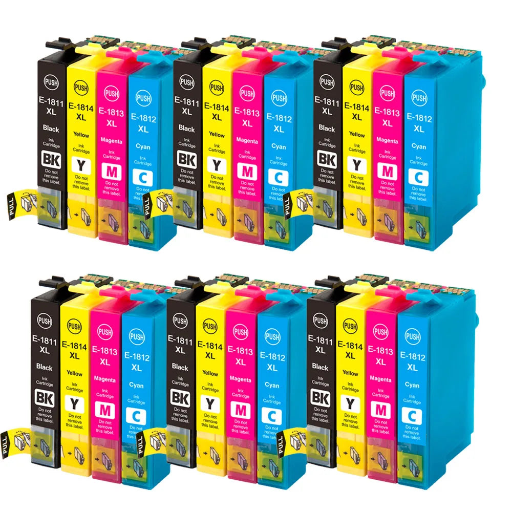 Bläckpatroner 18XL T1811 till Epson Expression Home XP – svart, cyan, magenta och gul