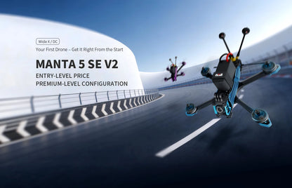 Axisflying Manta 5 SE DC V2 6S FPV Drone Analog/O4 Dual Version Built-in GPS Long Range Freestyle High Stability Durable 5 Inch