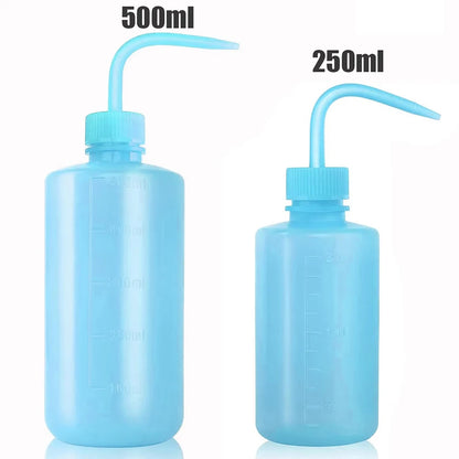 Tattoo Wash Bottle Safety Bottles Watering Tools Plastic Squeeze Bottle with Scale Labels for Succulent Cleaning Washing Tattoo