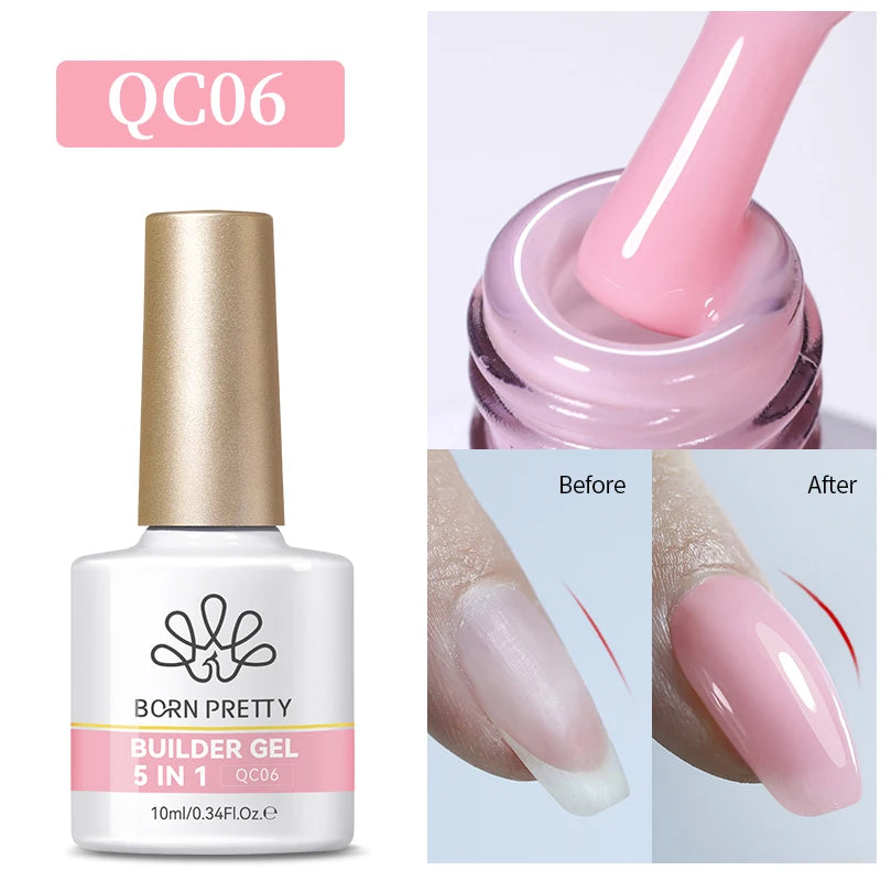 BORN PRETTY Super Top Coat and Base Gel Nail Polish for Gel Polish Semi-permanent Varnish Rubber Top Coat 10ml Nail Supplies