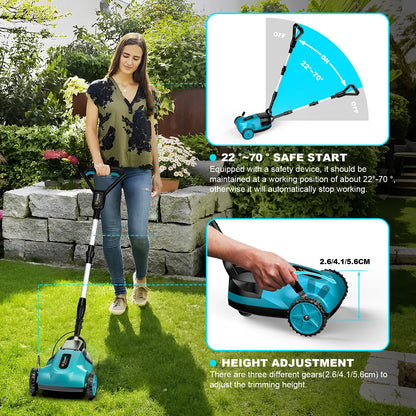 Gisam elektrisk gräsklippare 46000RPM 5000W sladdlös grästrimmer