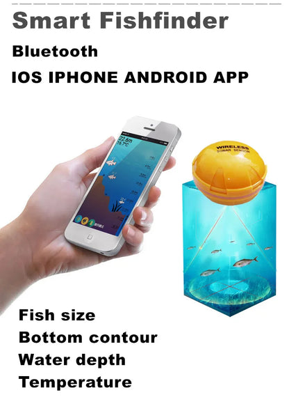 FindFish Wireless Fish Finder Sonar Sensor Echo Sounder for Fishing - New Technology in Portable Aquatic Exploration Devices