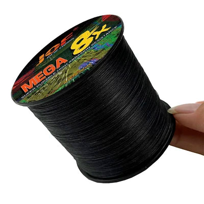 JOF 8 Strand 1000M 500M 300M 100M Japan Super Strong PE Braided Fishing Line Multifilament Braid Thread X8 18-78LBS