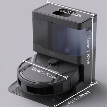 Lefant M265 Wet and Dry Robot Vacuum Cleaner, 20000Pa, Self Cleaning Wet Roller, Clean Water Wash, Laser dToF, Anti-Tangle, WiFi 2.4G/5G/Alexa/APP