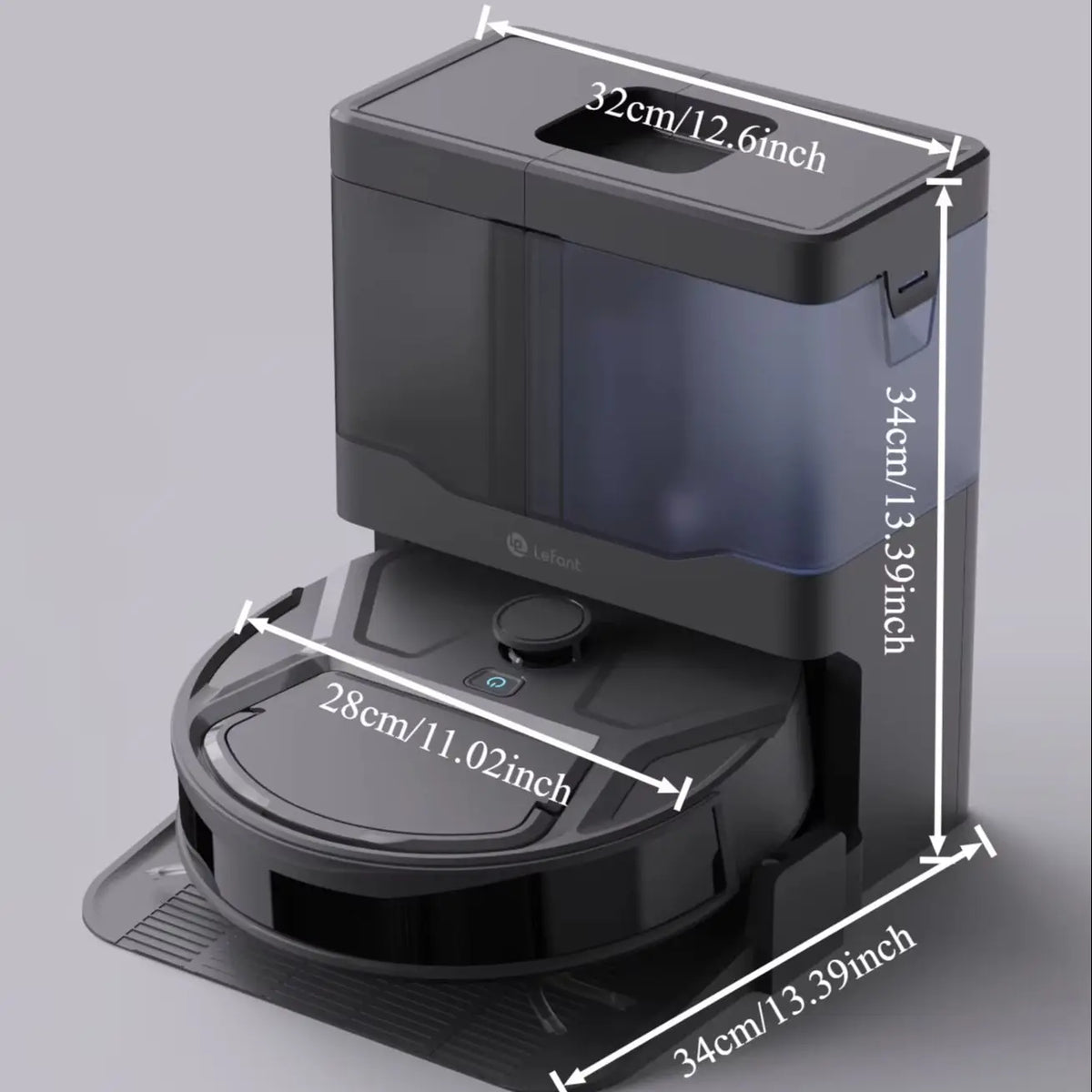 Lefant M265 Wet and Dry Robot Vacuum Cleaner, 20000Pa, Self Cleaning Wet Roller, Clean Water Wash, Laser dToF, Anti-Tangle, WiFi 2.4G/5G/Alexa/APP