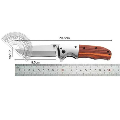 TOP Quality Folding Pocket Knife 420 Steel+walnut Wood Handle 5Cr13Mov Blade Portable Outdoor EDC Hunting Utility Knife
