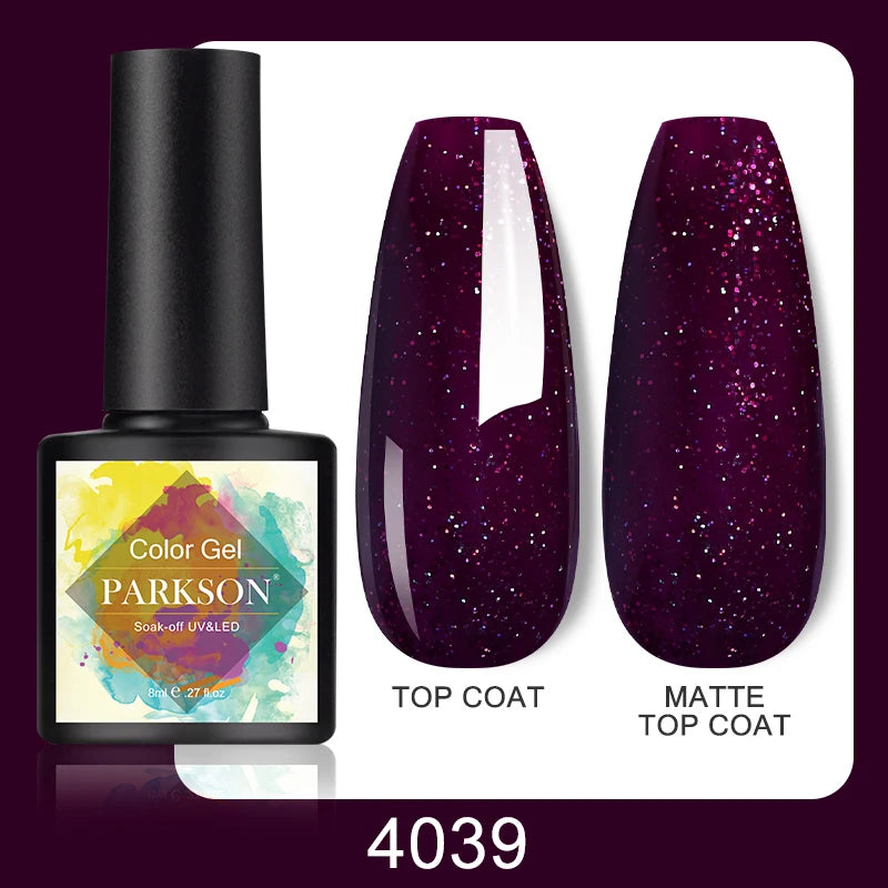 Parkson No Wipe Top Base Coat Nail Gel polish Design Enhancer Varnish Semi Permanent Soak Off UV LED Nail Art Tool