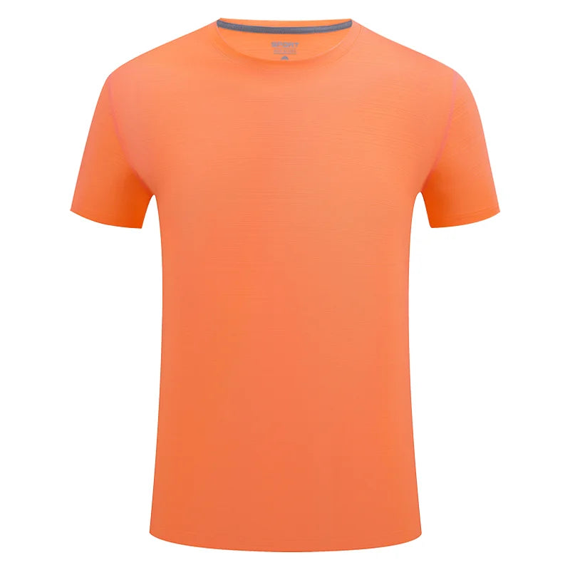 Herr Sport T-Shirt 2026 – Anpassningsbar Logotryck Brodyr Elastisk Quick Dry 9 Färger Asian S–4XL