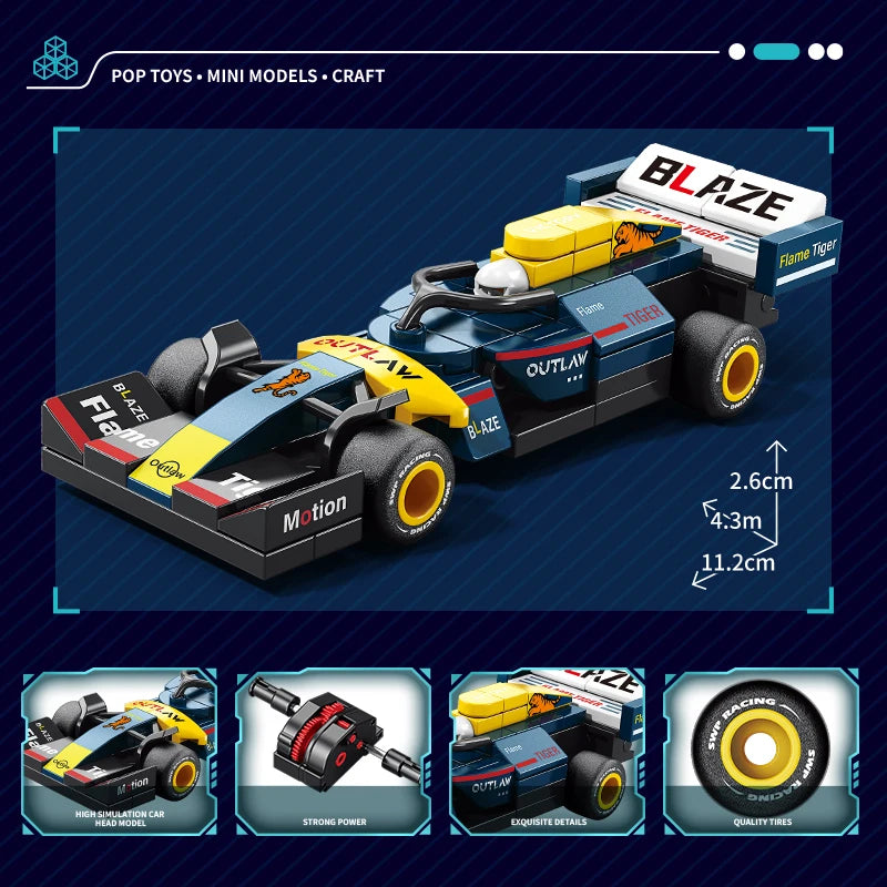 MOC Racerbil Byggklossar – LEGO-kompatibel ABS Rally Supersportbil 12 Modeller CE EN71 Jul Present 14+ år 2026