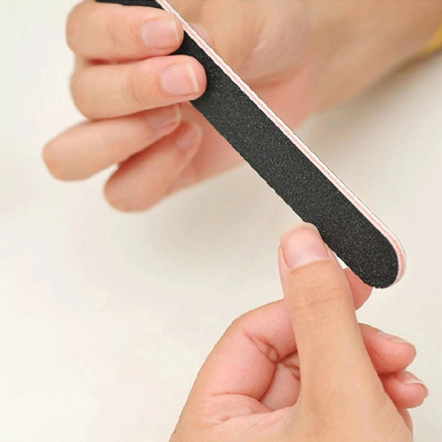 5Pcs Emery Board Nail Files, Straight Sandpaper Files for Nail Art DIY Manicure