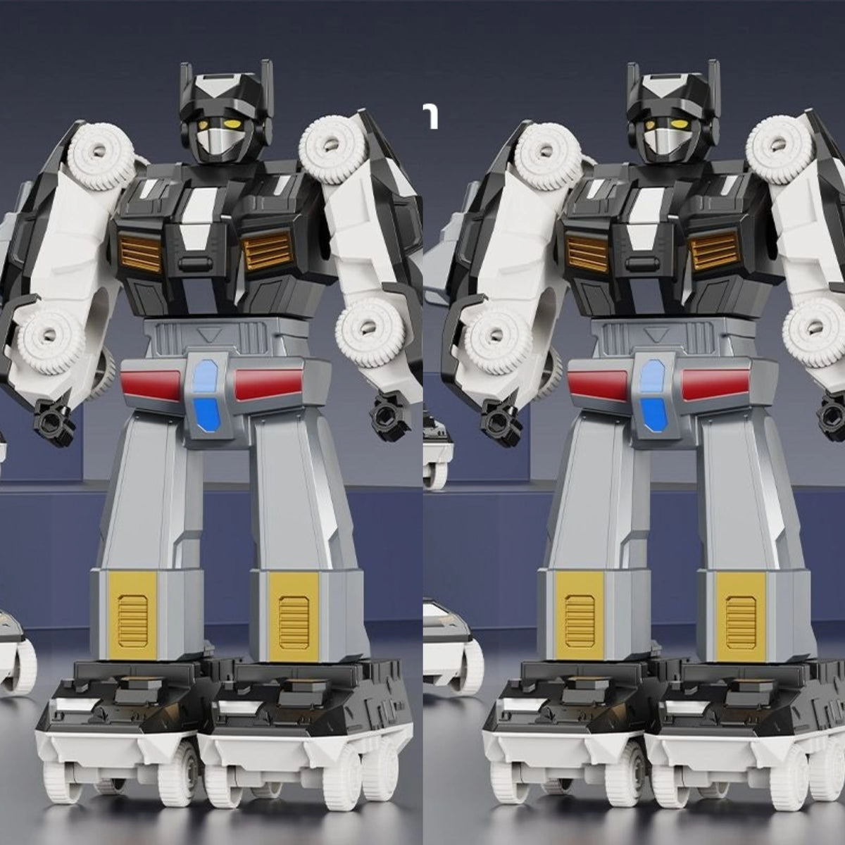 Magnetisk Transformerrobot – Polisbil Förvandlas till Giant Mecha-Robot Lysande Detaljer Pojkar 14+ År Hot Toys 2026