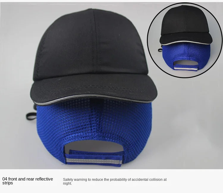Bump Hat for Safety Baseball Cap Style Hard Hats for Adult Men Women Breathable Lightweight for Head Protection Short Brim