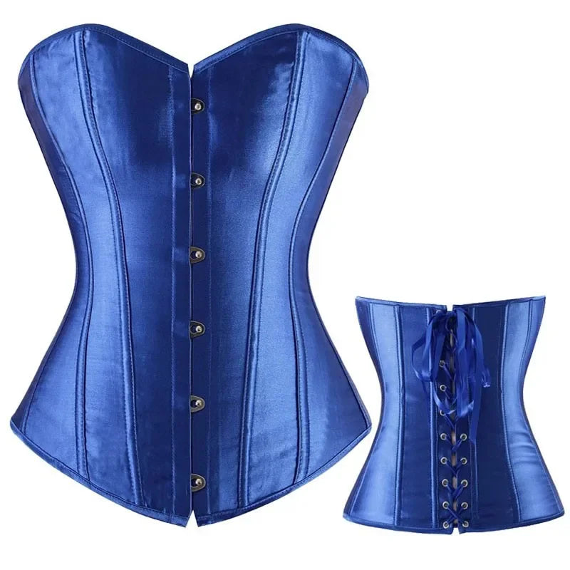Sexig gotisk korsett shapewear dam steampunk snörning midjeträning