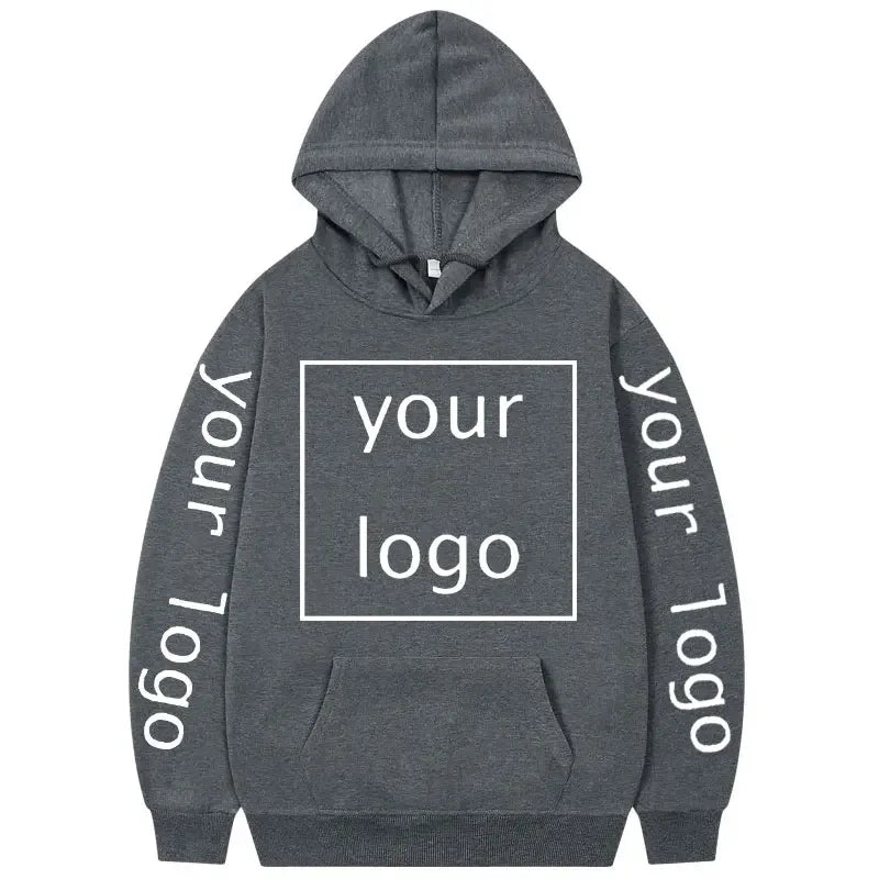 Zip-up Hoodie med Eget Tryck – Fleece, Huva & Dragkedja | S–XXXL