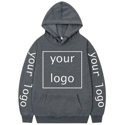 Zip-up Hoodie med Eget Tryck – Fleece, Huva & Dragkedja | S–XXXL