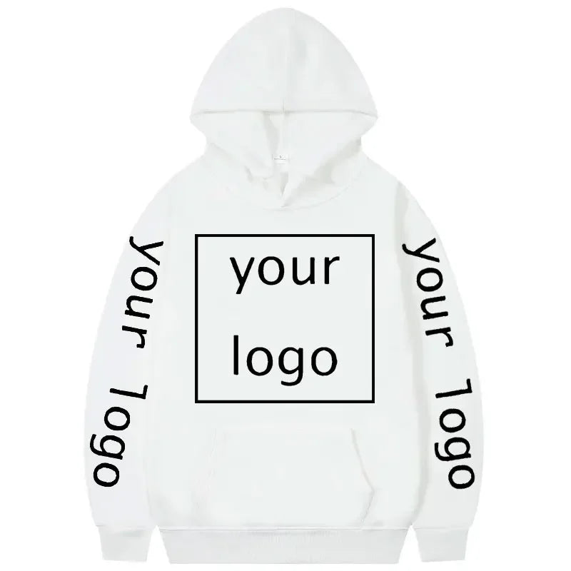 Zip-up Hoodie med Eget Tryck – Fleece, Huva & Dragkedja | S–XXXL