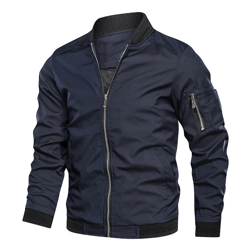 Lätt Baseballjacka Herr – Tunn Bomber Vår/Sommar, Retro Streetwear, XS–4XL