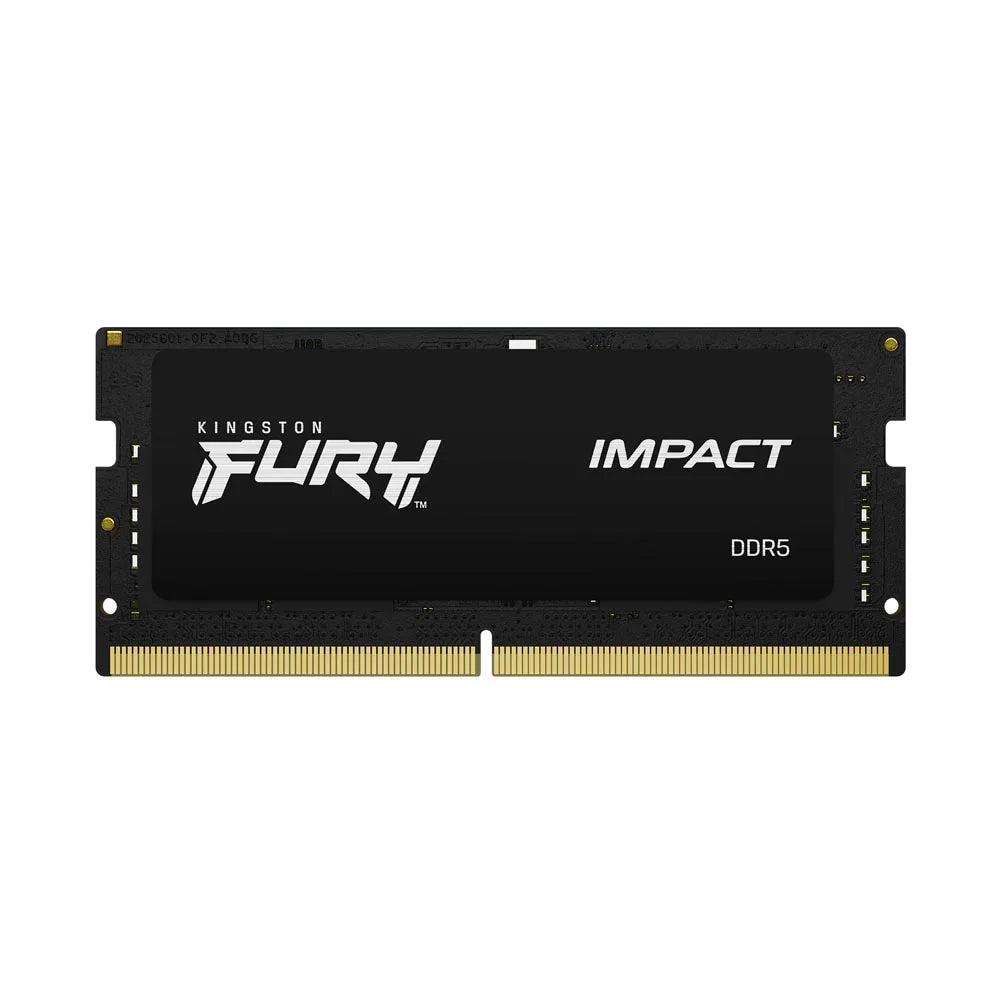 Kingston FURY Impact DDR5 Memory Laptop RAM 8GB 16GB 32GB Non-ECC SODIMM Memoria 4800MHz 5200MHz 5600MHz Computer Notebook RAM