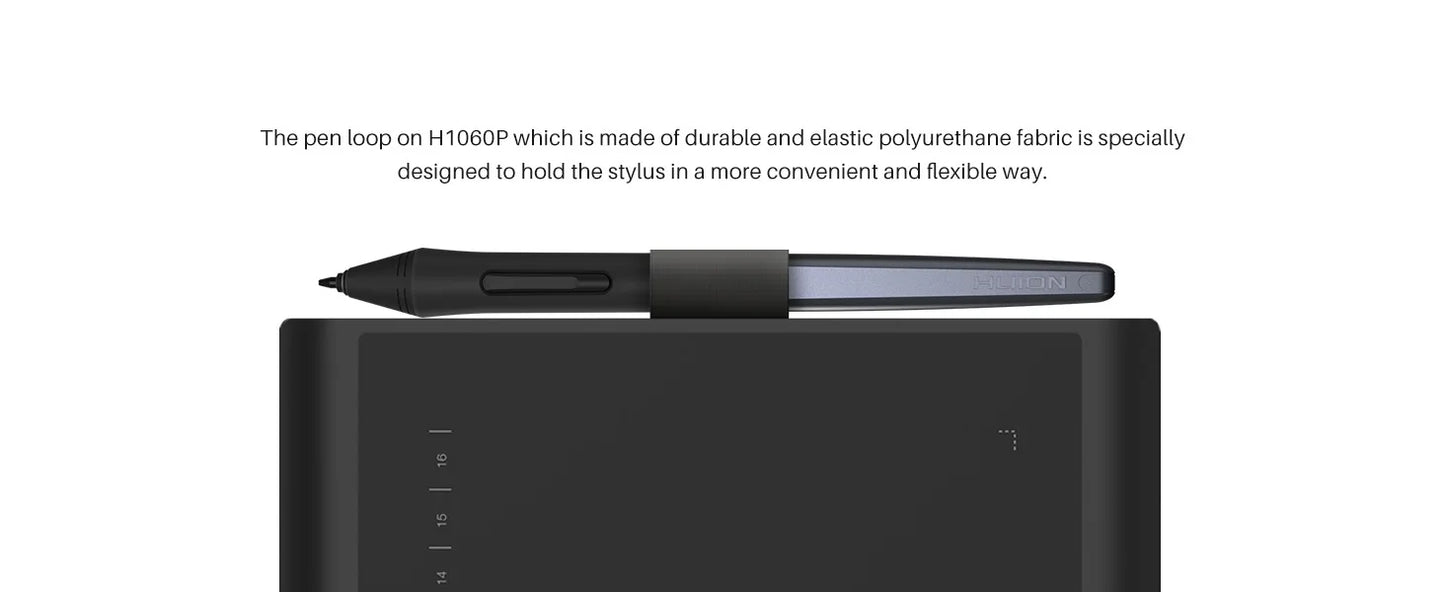 HUION Inspiroy H1060P Ritplatta – 8192 Trycknivåer Batterifri Penna 12 Snabbtangenter 10x6,25" Windows macOS Android Linux