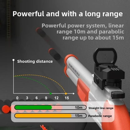 Dubbelpipigt Airsoftgevär S686 Leksaksvapen med Mjuka Skott